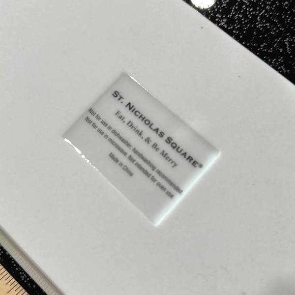 St. Nicholas Square serve ware. Gently used - Picture 5 of 6